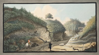 View of a hollow road leading from the Grotto of Pausilipo to Pianura, Plate XXXX, from 